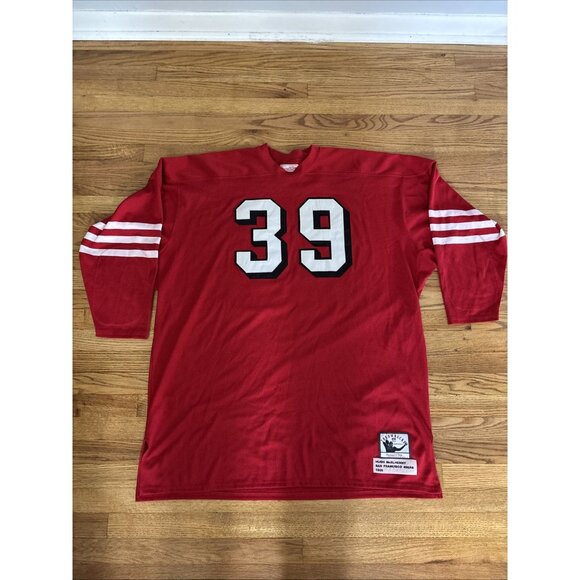 HUGH MCELHENNY #39 SAN FRANCISCO 49ERS 1955 MITCHELL & NNESS JERSEY SIZE 60 - Picture 1 of 4